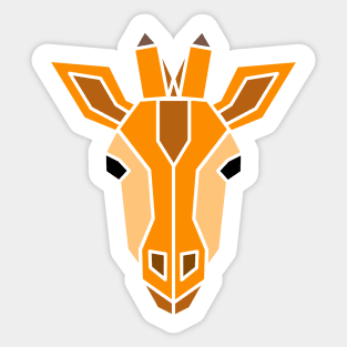 Geometric Giraffe Sticker